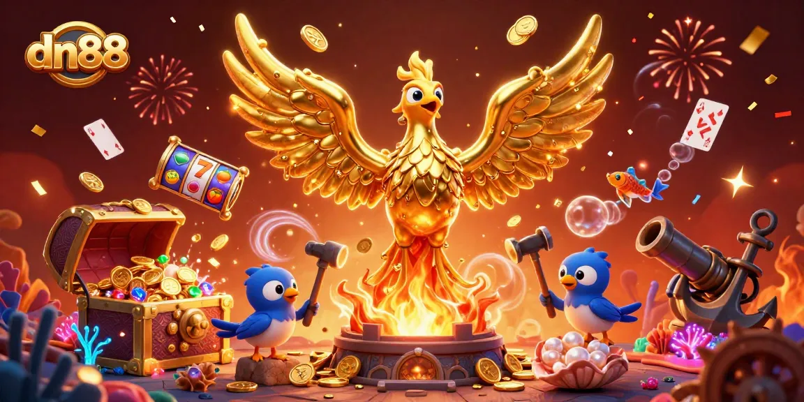 Win big with dn88's thrilling casino experience, featuring exciting slot games and dynamic gold elements.