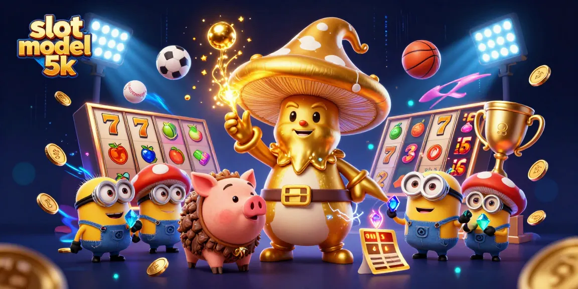 Engage in thrilling gameplay with slot modal 5k, featuring a magical wizard and treasure-hunting pig.