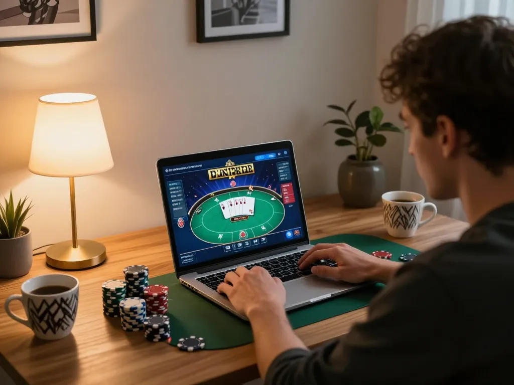 Engage in thrilling online gaming at home with ทางเข้า m119 for real-time poker action.