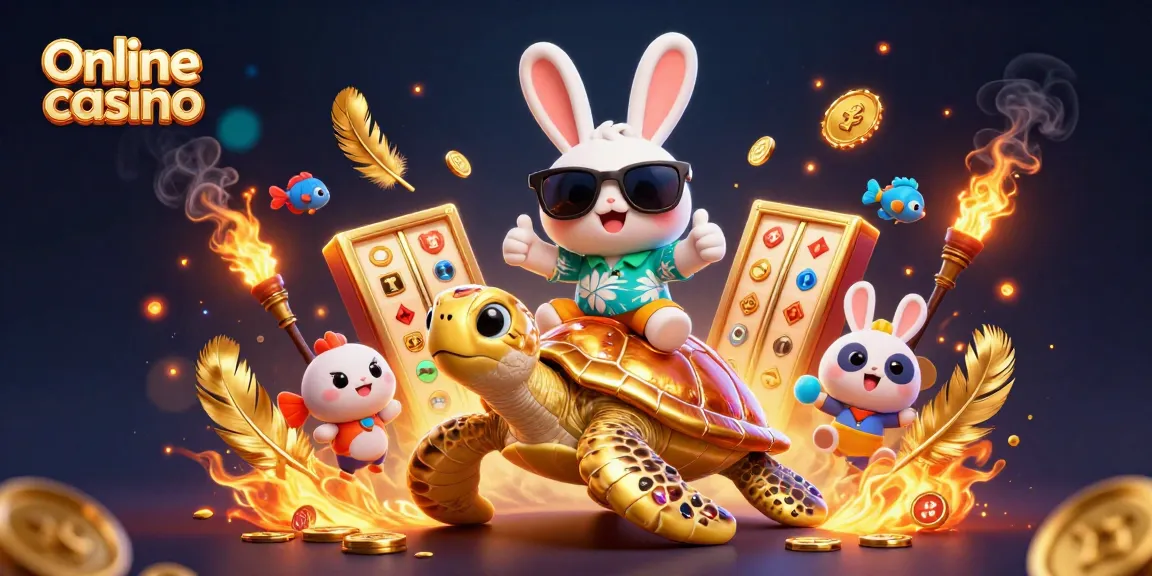 Play and win at exciting online casino with vibrant characters and game elements.