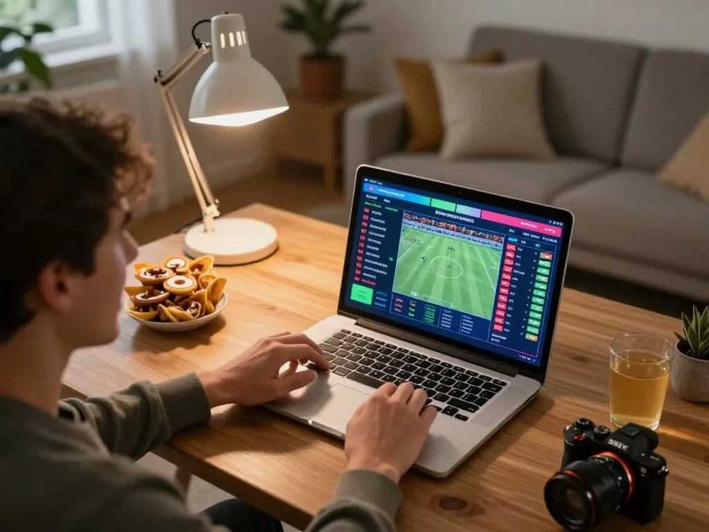 Excited player placing bets on online casinos in Canada from home 2026.
