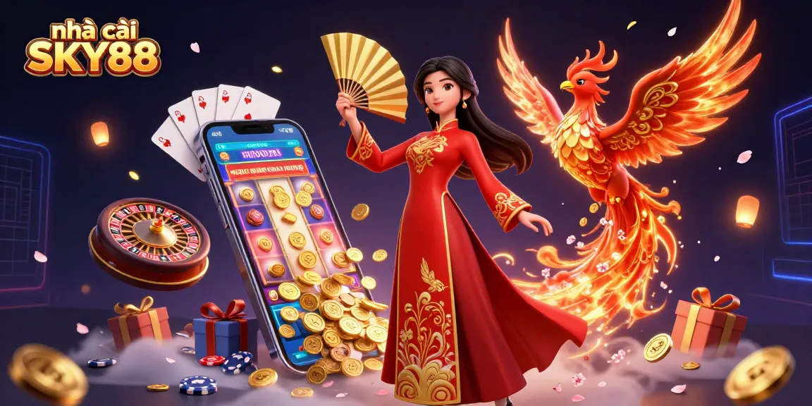 Engage with nhà cái SKY88 through vibrant casino-themed elements and captivating visuals.
