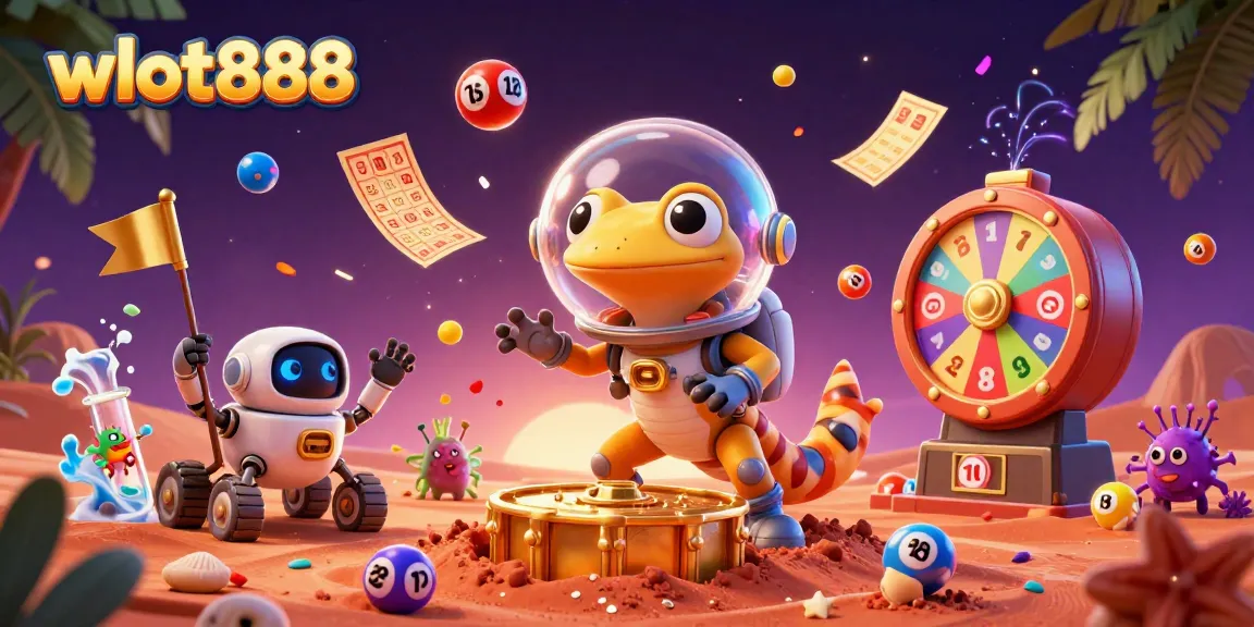 Menemukan harta di kasino wslot888 dengan karakter unik di Mars, bola lotere berwarna-warni meluncur.