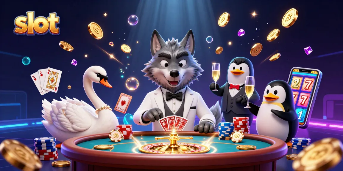 Putar slot jackpot dengan karakter unik di lingkungan kasino yang menyenangkan.