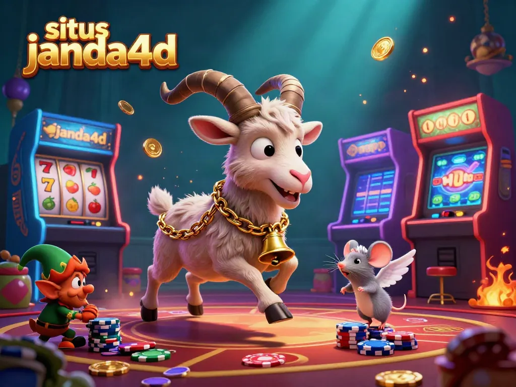 Permainan menarik di situs janda4d di kasino digital dengan karakter lucu dan elemen permainan.