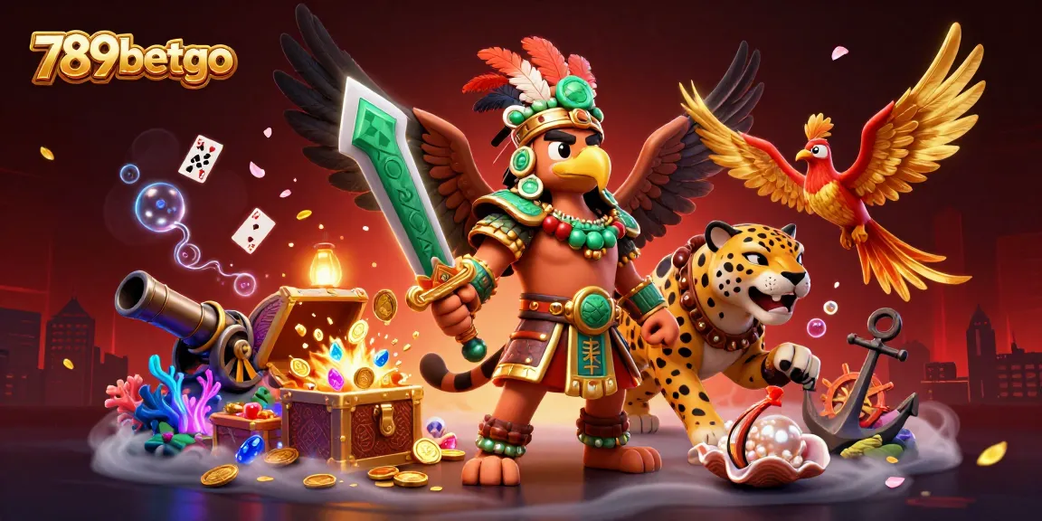 Immerse in 789betgo's thrilling 3D gambling adventure with vibrant characters and casino elements.