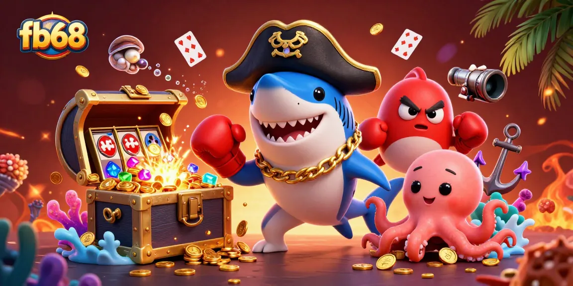 Engage with fb68's thrilling underwater gaming adventure featuring vibrant casino elements.