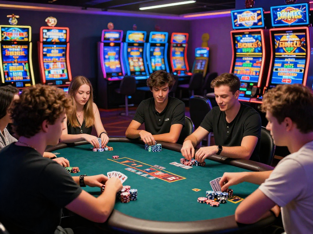 Players engaging at a casino non uk, enjoying diverse gaming experiences with vibrant slots and bonus promotions.