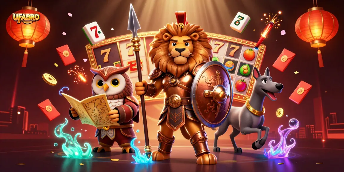 Experience thrilling bets with UFABRO at a vibrant casino scene featuring dynamic gaming elements.