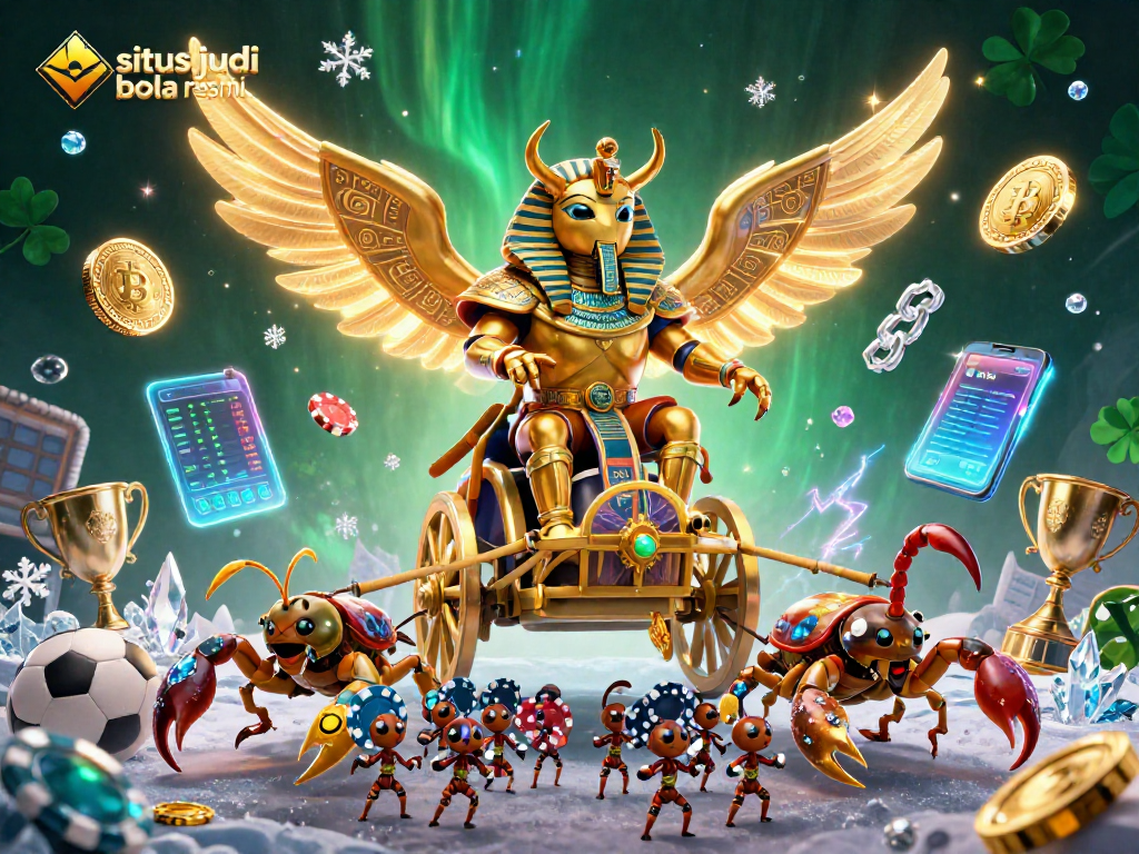 Strategically bet with situs judi bola resmi in a vibrant, dynamic gambling scene.