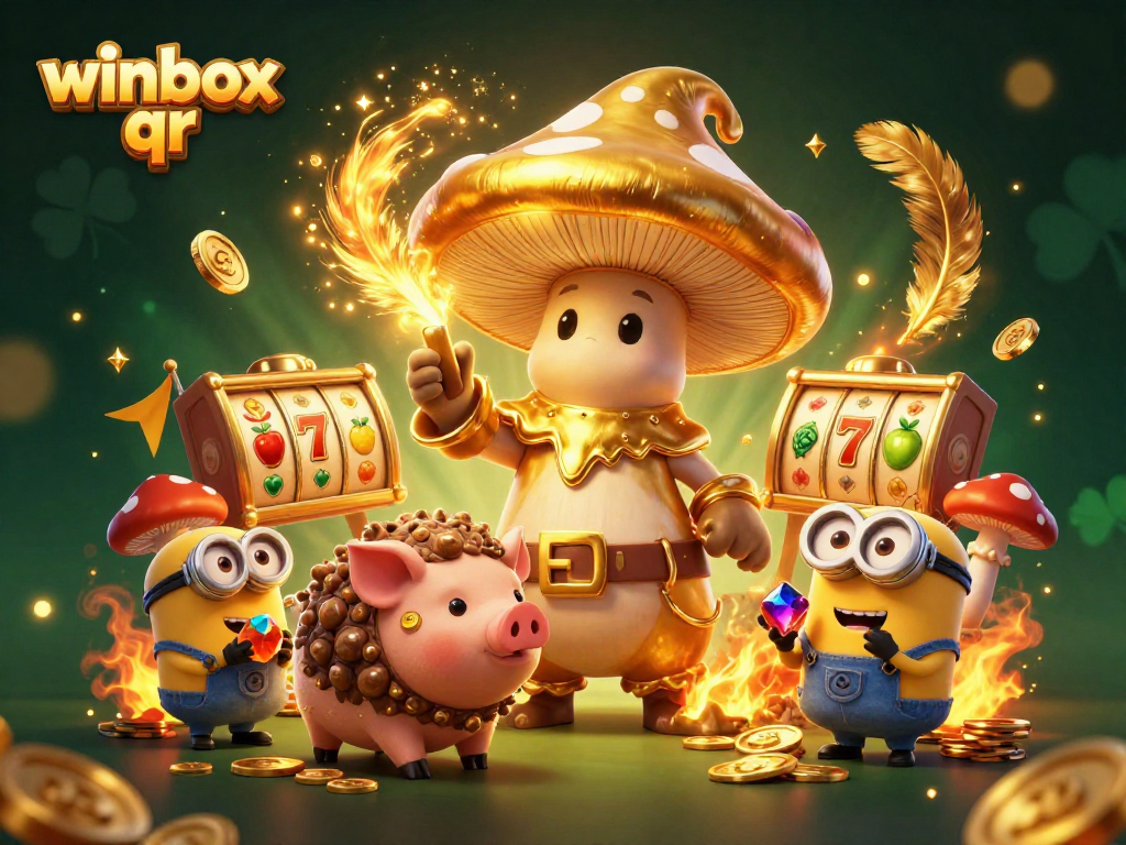 Engage with winbox qr as a wizard transforms treasures in a vibrant casino scene.