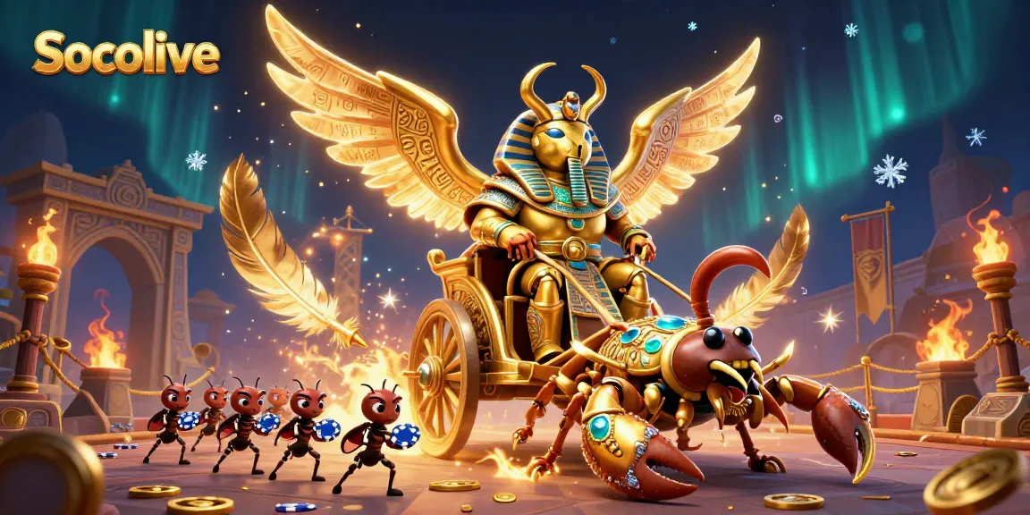 Socolive offers dynamic online gambling experiences in a vibrant digital illustration