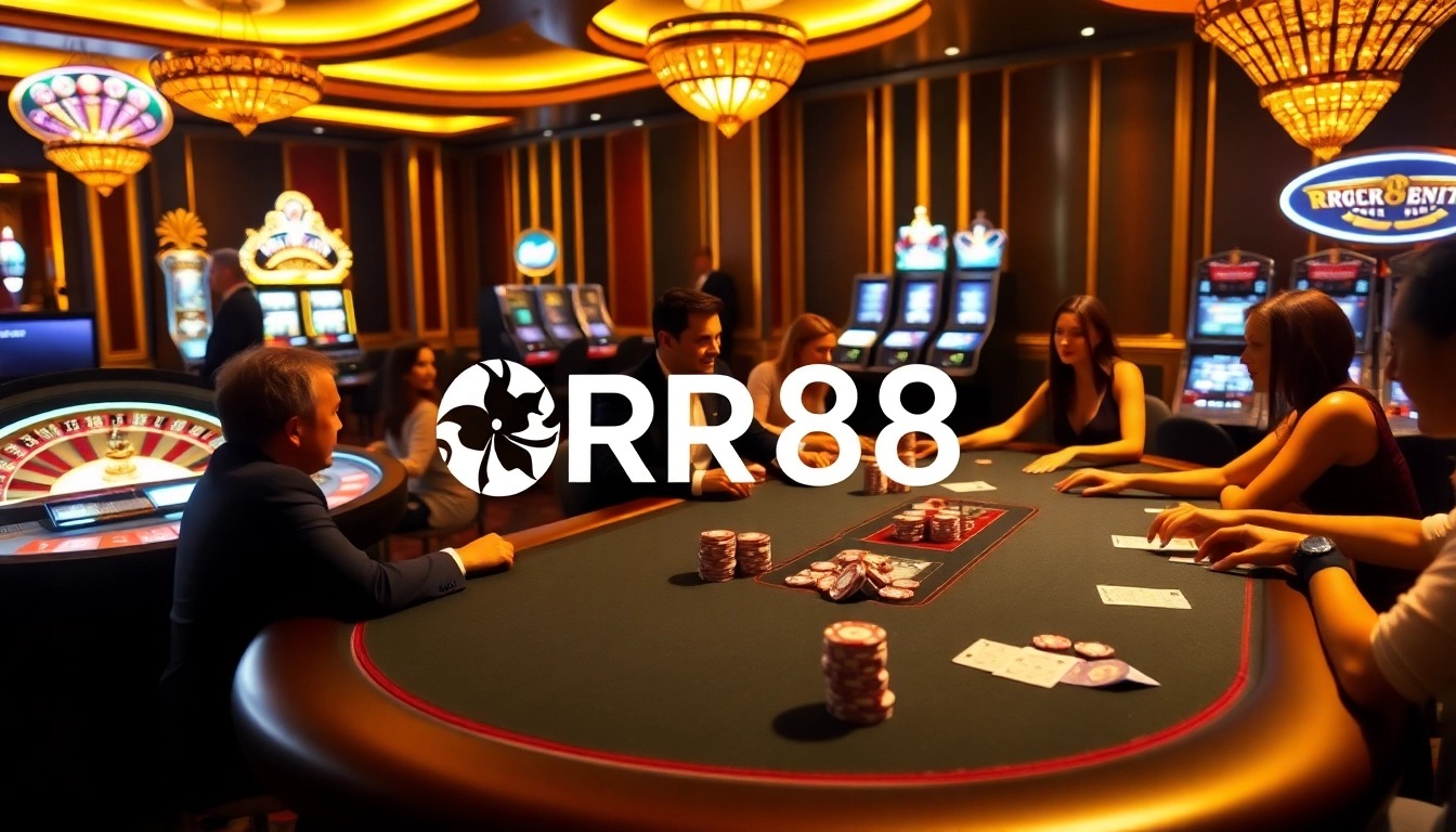 Experience the thrill of gambling at RR88 with engaging poker games and luxurious casino ambiance.