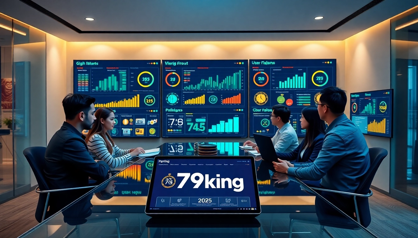 79king marketing team reviewing 2025 growth and security dashboards