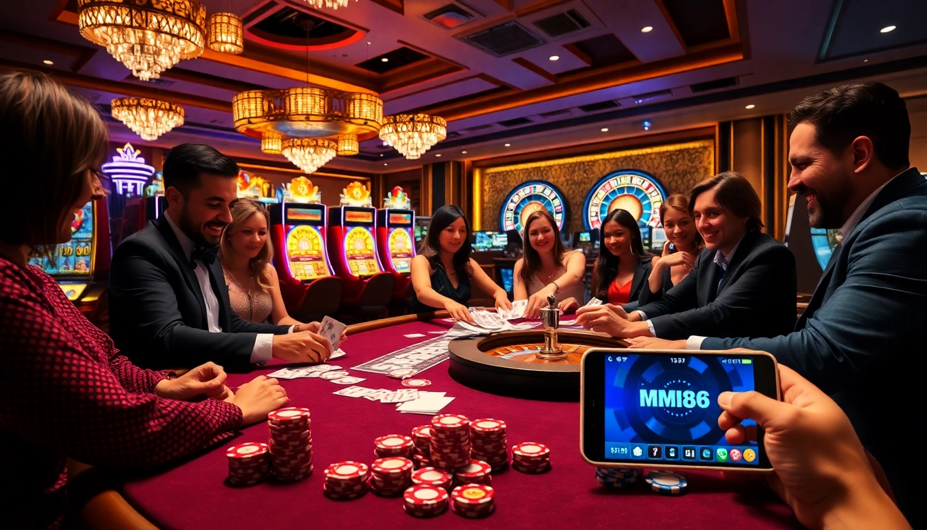 Experience high-stakes excitement at https://mm88.yokohama/ with vibrant casino tables and enthusiastic gamblers.