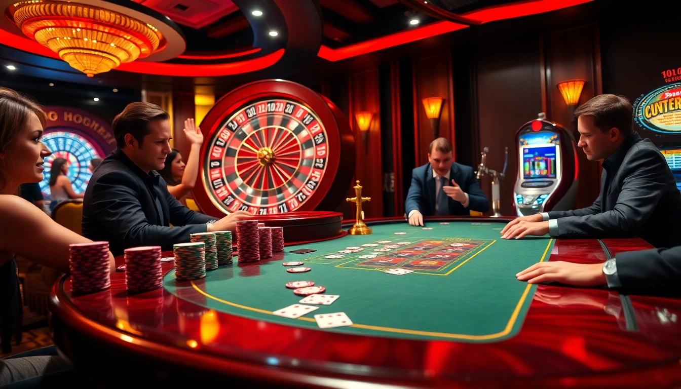 Players engaging at the poker table, showcasing 789f.best gambling excitement and high-stakes action.