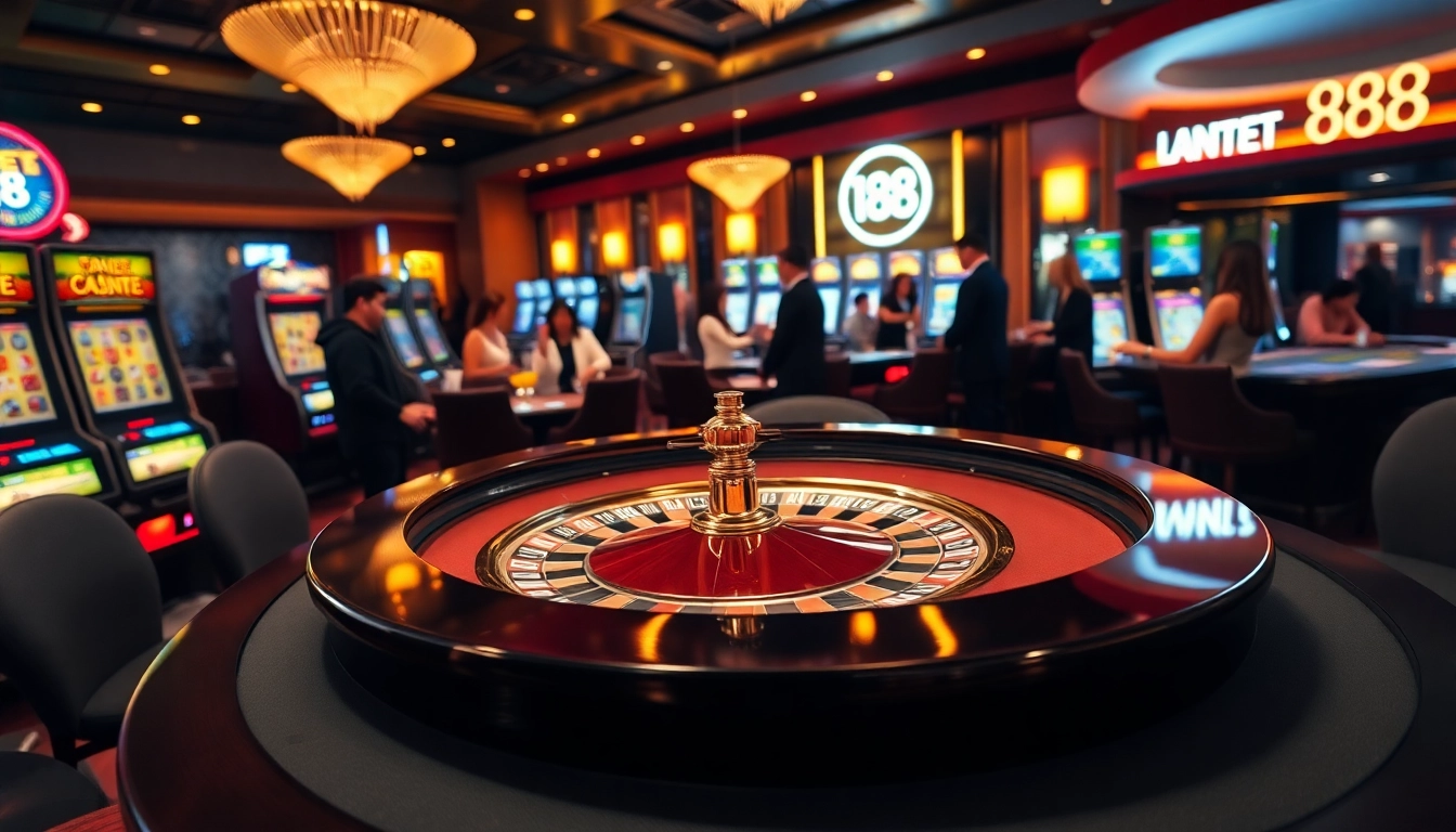 Experience thrilling gaming at new 88 with vibrant casino tables and slot machines.