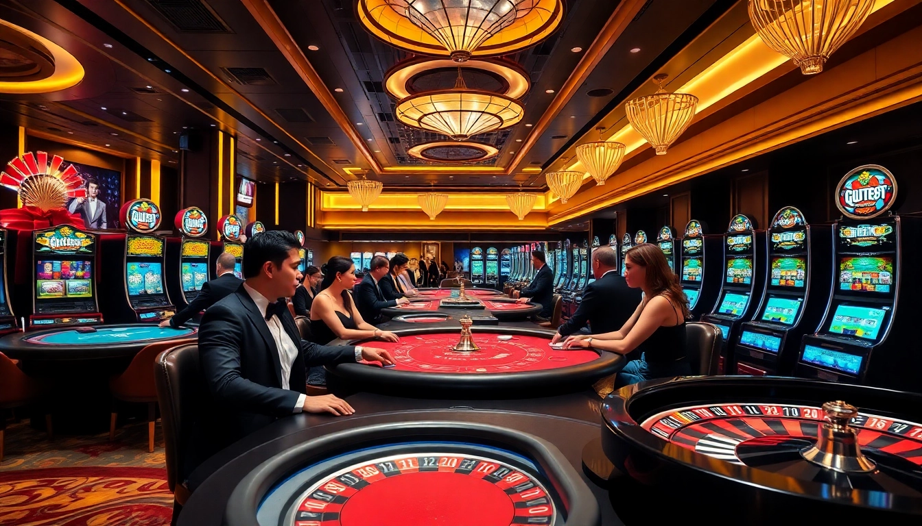 Exciting gameplay at MM88's luxurious casino featuring blackjack, poker, and roulette.