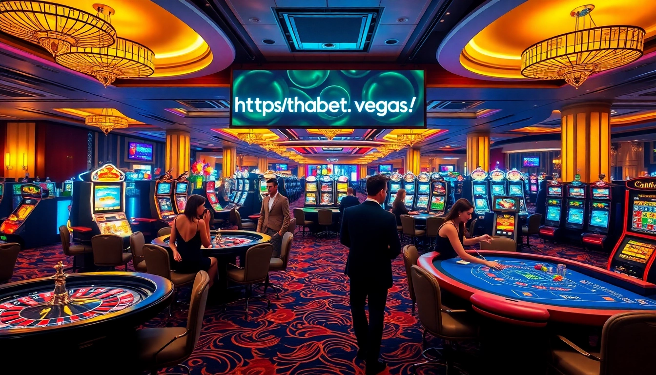 Engaging players enjoying gaming action at https://thabet.vegas/ with vibrant casino visuals.