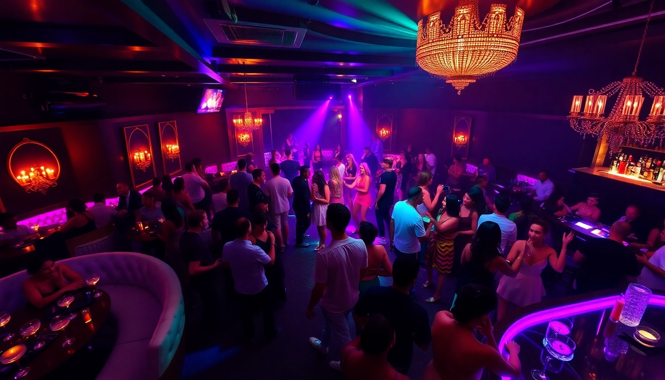 Vibrant nightlife at Club Noir, a premier night club sxm featuring elegant decor and lively entertainment.