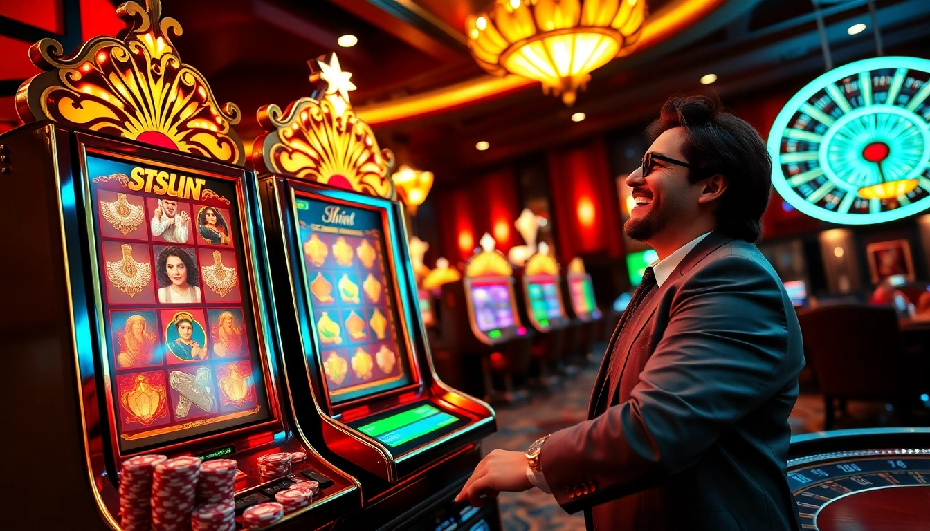 Winning moments at slot gacor hari ini with vibrant casino visuals and excitement.