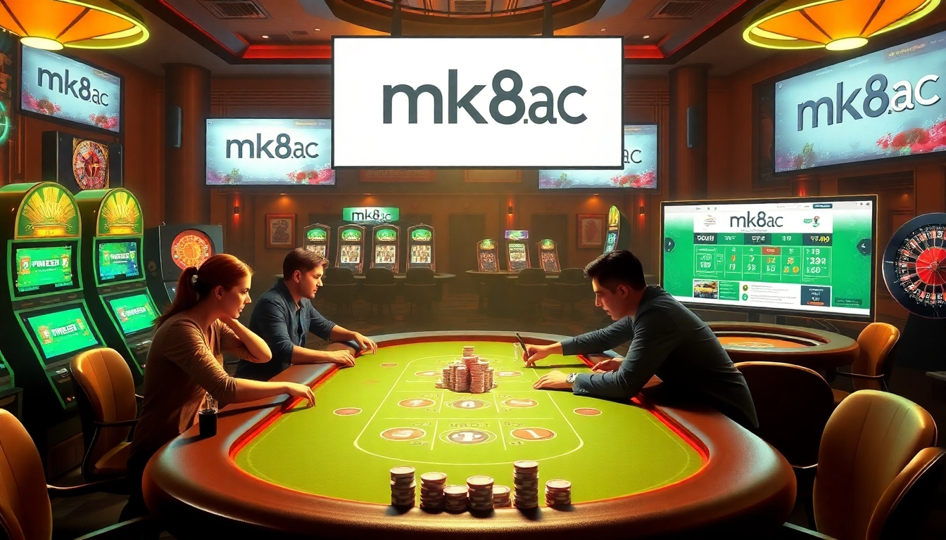 Experience the thrill of gambling at mk8.ac, engaging in exciting card games and slot machines.