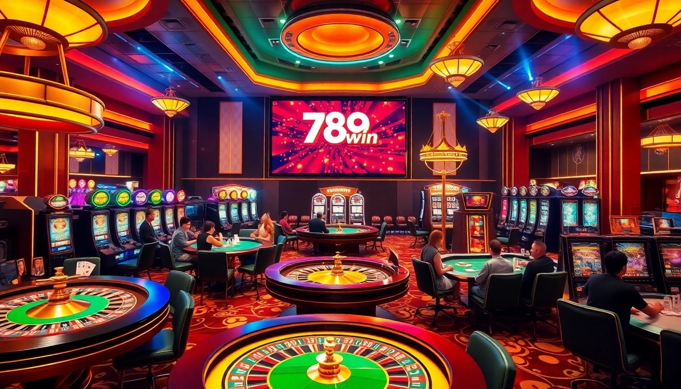 Experience the thrill of gambling at 789win trang chu with vibrant casino visuals and exciting games.
