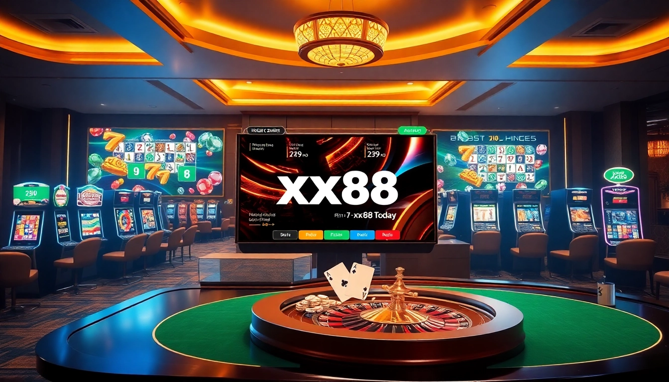 Experience thrilling gambling at https://xx88.today/ with vibrant casino visuals and online interfaces.