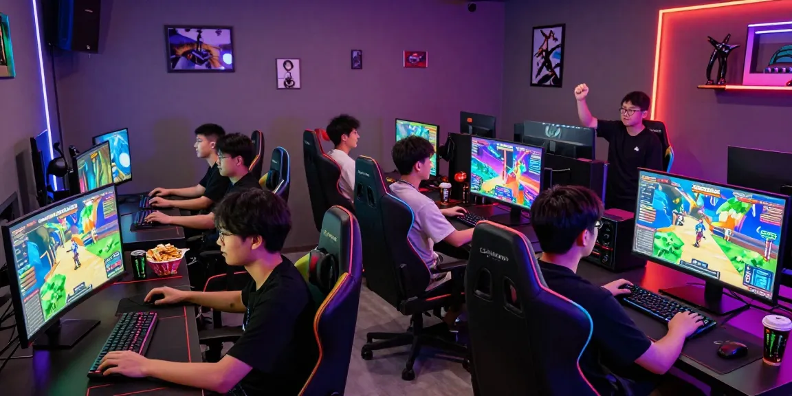 Exciting gaming session at CIKAGAMES.COM with colorful screens and enthusiastic players.